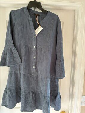 Quince, NWT, navy dress, size Medium